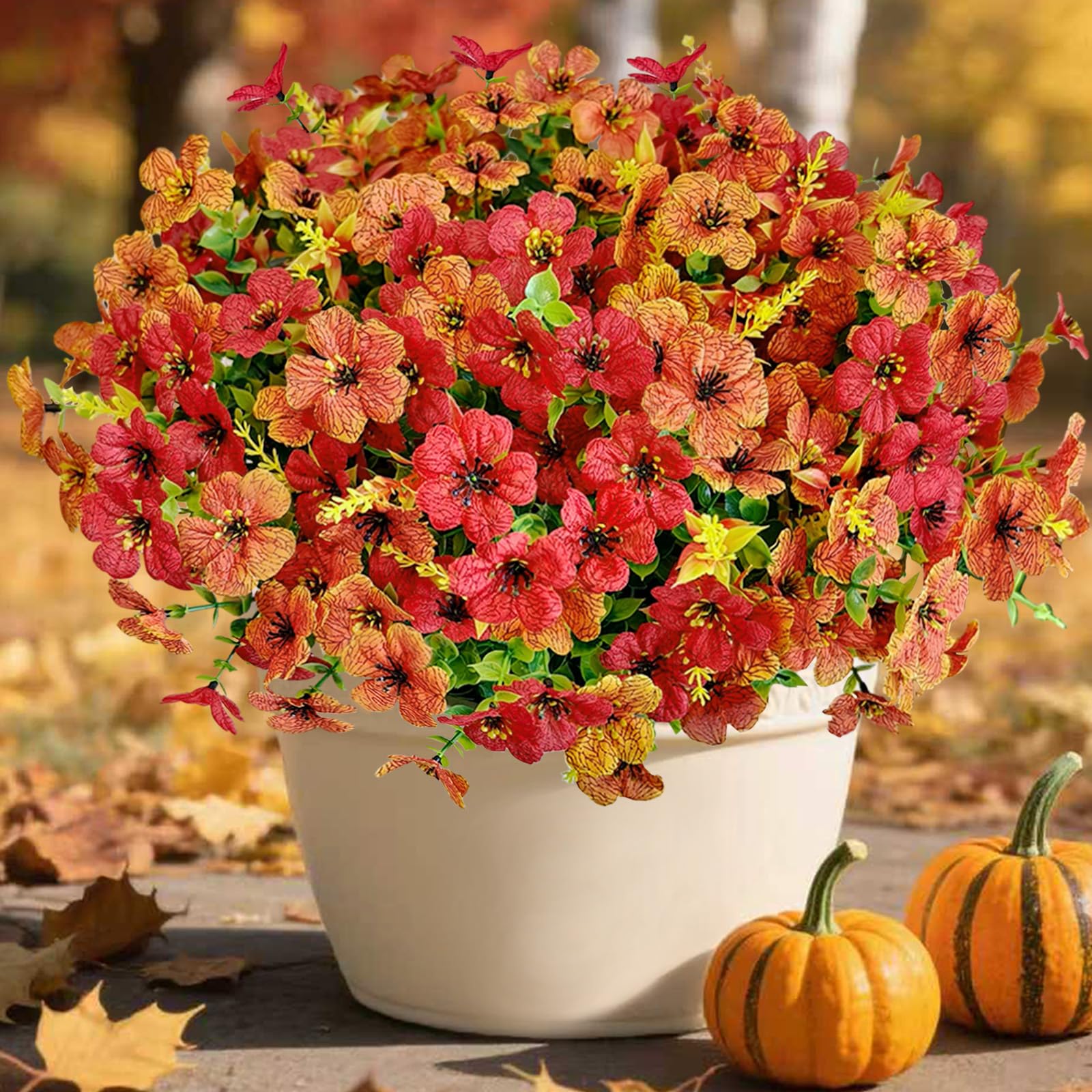 Amazon.com: Cherica 24 Pcs Outdoor Fall Decor, Fall Flowers